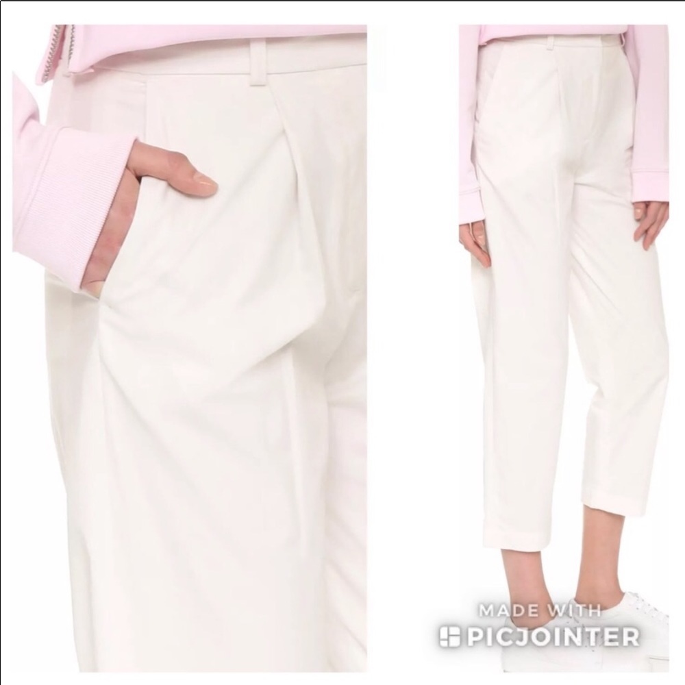 Acne studios white onno pop suit slacks sz. 38